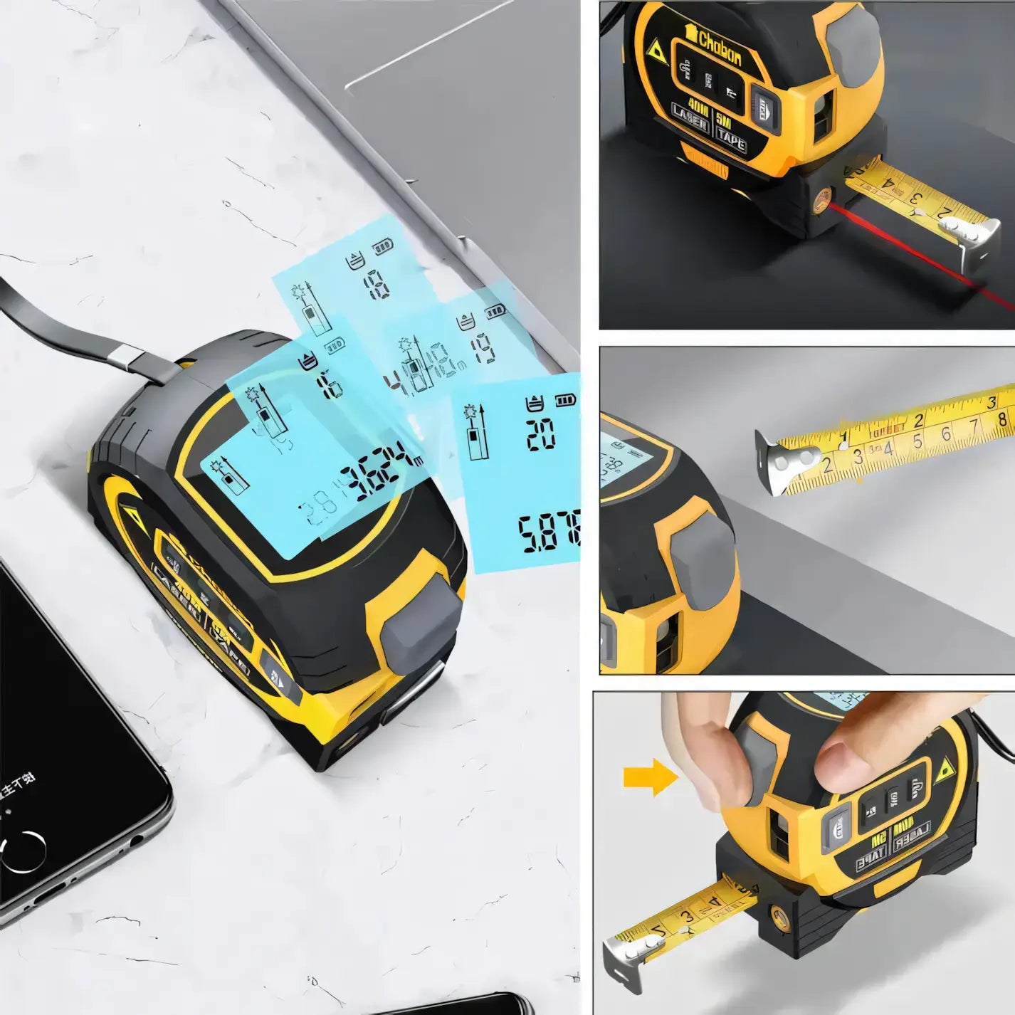 Chaban™ 3-in-1 Laser Ruler